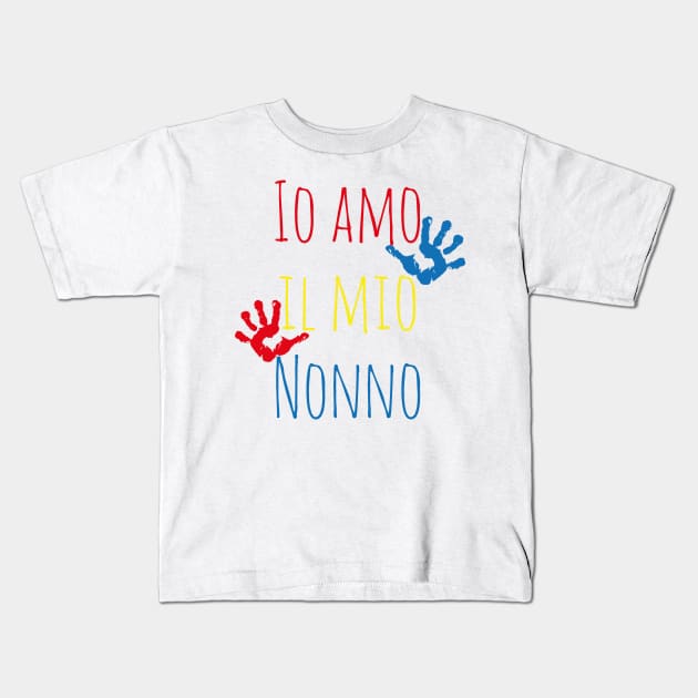 Io amo il mio Nonno Kids T-Shirt by GNDesign